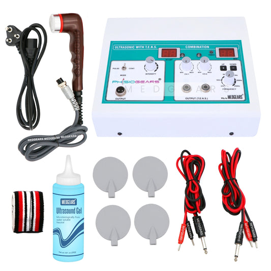 Ultrasound Therapy + Transcutaneous Electrical Nerve Stimulation  2Channels (Electrode Pad)