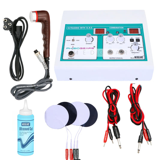 Ultrasound Therapy + Transcutaneous Electrical Nerve Stimulation  2Channels  (Self Adhesive Pad)