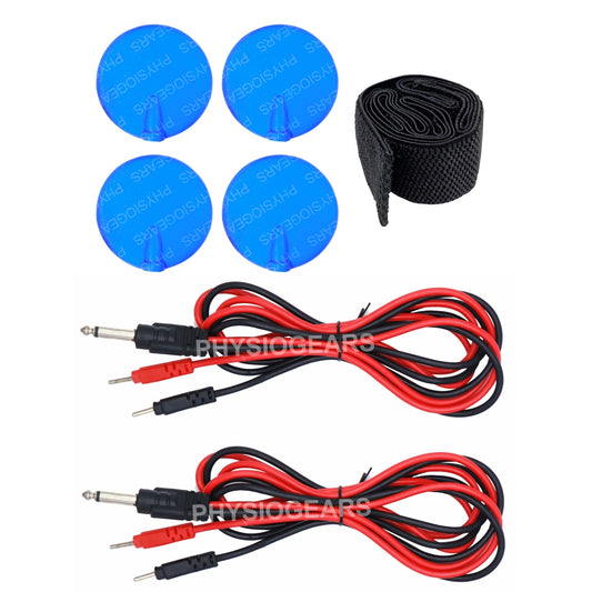 2 ch tens kit (2 wire, 4 pads,1 valacro)