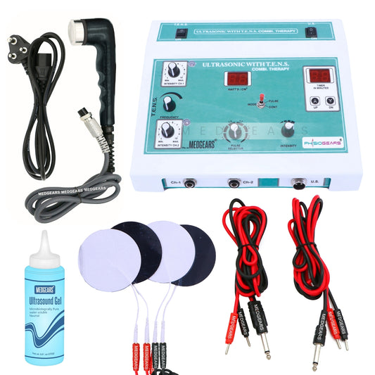 Ultrasound Therapy+ Transcutaneous Electrical Nerve Stimulation 2 Channel (Self Adhesive Pad)