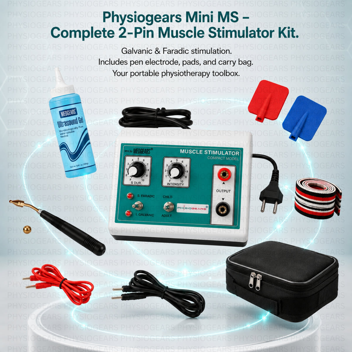 Mini MS 2 Channel Muscle Stimulator Machine