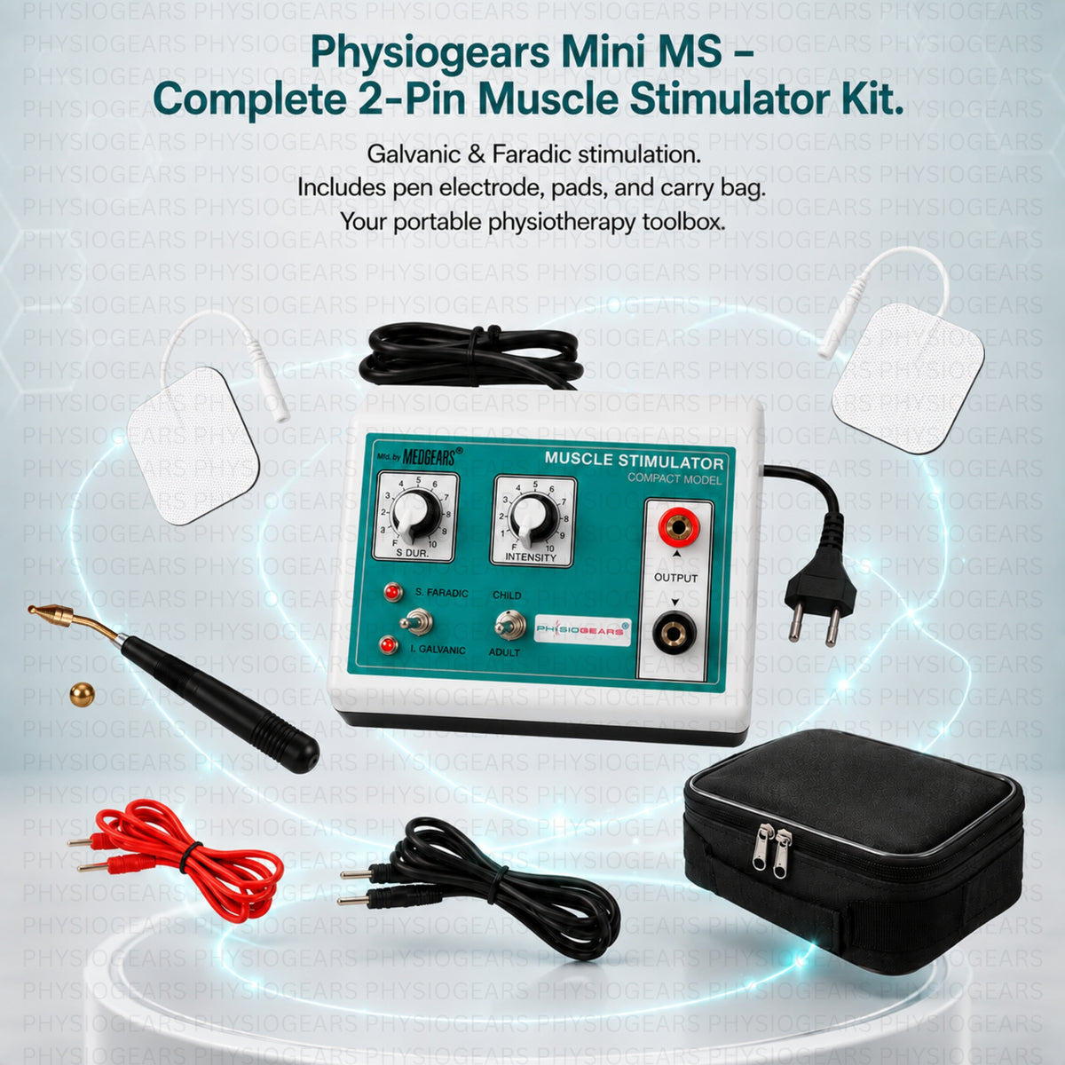 Mini MS 2 Pin muscle stimulator physiotherapy machine