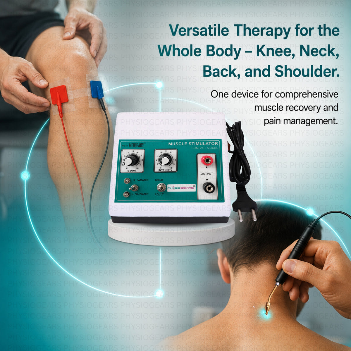 Mini MS 2 Channel Muscle Stimulator Machine