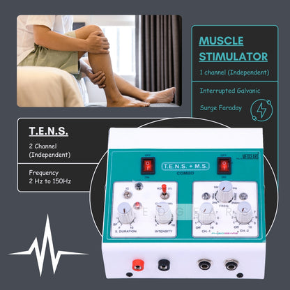 Transcutaneous Electrical Nerve Stimulation + Muscle Stimulator DELUXE (Electrode Pad)
