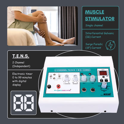 Transcutaneous Electrical Nerve Stimulation +Muscle Stimulator TIMER (Electrode Pad)