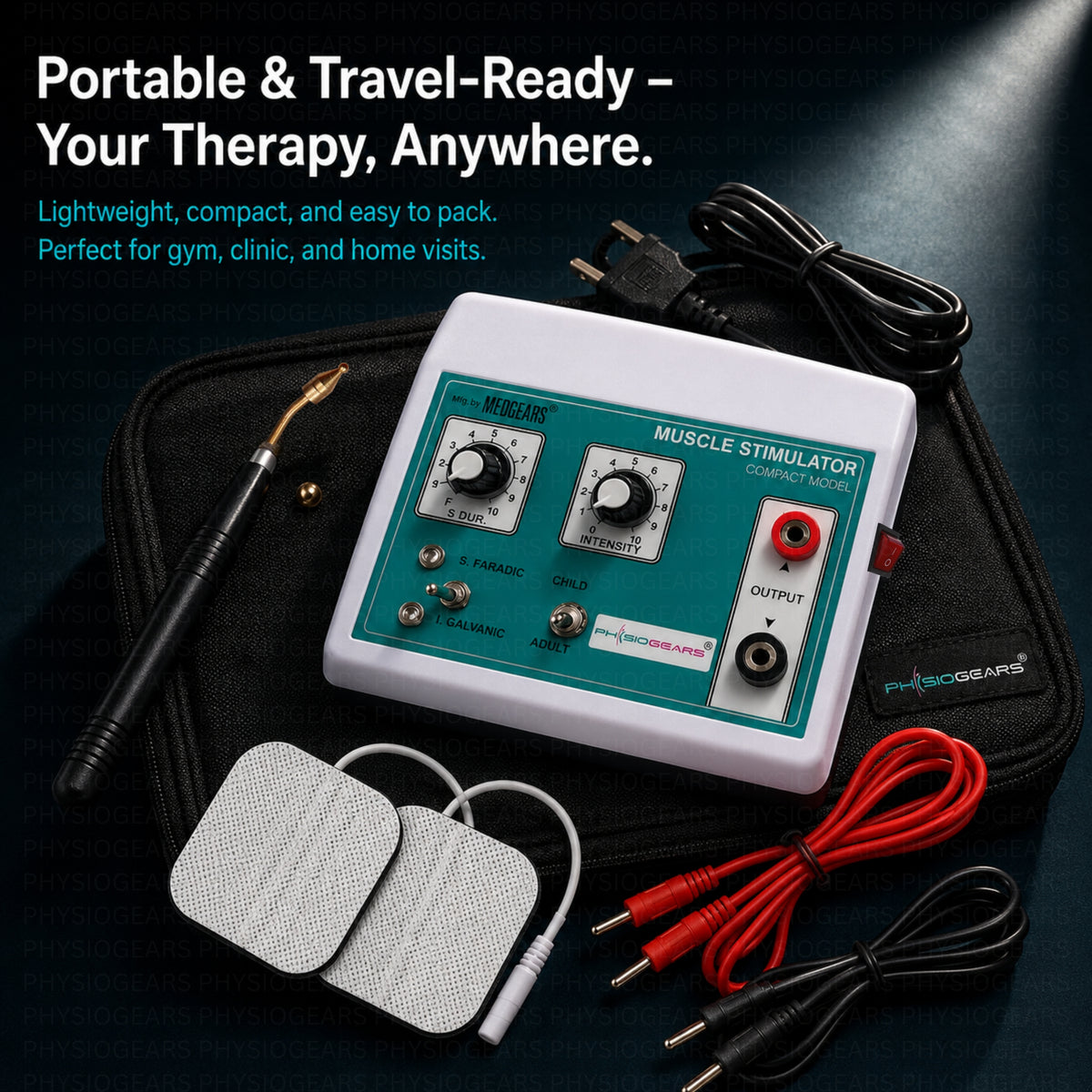 Mini MS 2 Pin muscle stimulator physiotherapy machine