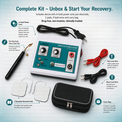 Mini MS 2 Pin muscle stimulator physiotherapy machine