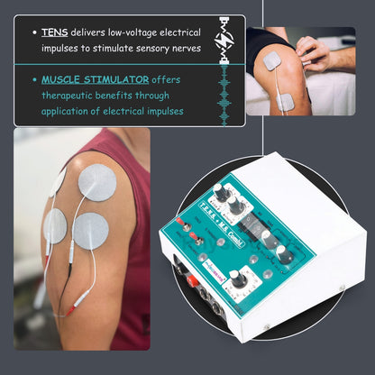 Transcutaneous Electrical Nerve Stimulation + Muscle Stimulator DELUXE (Self Adhesive Pad)