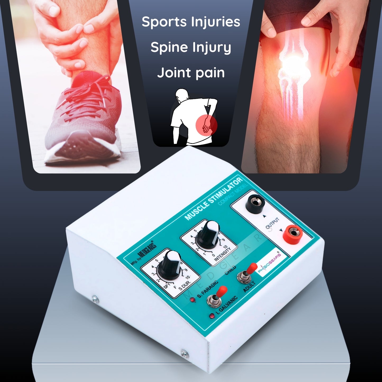 Mini Muscle Stimulator 2 PIN (Electrode Pad)