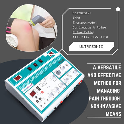 3 IN 1 MANUAL Interferential Therapy+ Ultrasound Therapy+ Muscle Stimulator (Electrode Pad)