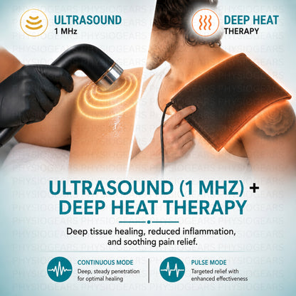 5 In 1 IFT MS Tens Ultrasonic Deep Heat Physiotherapy Machine (Electrode Pad)