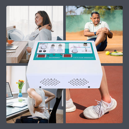 Ultrasound Therapy + Transcutaneous Electrical Nerve Stimulation  2Channels  (Self Adhesive Pad)