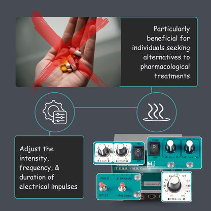 Transcutaneous Electrical Nerve Stimulation + Muscle Stimulator DELUXE (Electrode Pad)