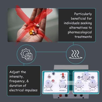 Transcutaneous Electrical Nerve Stimulation + Muscle Stimulator DELUXE (Electrode Pad)